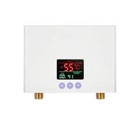 Calentador de Agua instantáneo para baño y Cocina, eléctrico, de Pared, con Pantalla LCD y Control Remoto (5500 W, Blanco)