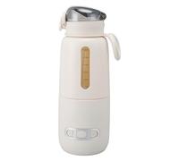 Calentador de Agua Portátil, Calentador de Viaje de Gran Capacidad de 300 Ml para bebé, Calentador de Leche de Calentamiento Rápido, Recargable por USB, Calentador de Biberones