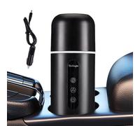 Calentador de agua portátil para coche, 12 V/24 V, calentador de agua caliente portátil universal con función de agitación automática, 420 ml a temperatura