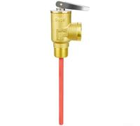 Calentador de agua RV y válvula de alivio de presión, válvula de seguridad de latón para tanques de calentador de agua con reinicio automático, opciones de 1/2 pulgada y 3/4 pulgadas (A)