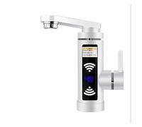 Calentador de agua sin tanque, calentador flujo eléctrico instantáneo, grifo cocina, caliente y fría, máquina instantánea(White)