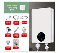 Calentador De Agua Sin Tanque Eléctrico 6kW, Calentador De Agua Instantáneo Debajo Del Fregadero Tecnología Automodulante, Blanco