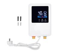 Calentador de agua sin tanque eléctrico de 3000 W, pantalla táctil digital, calentador de agua portátil instantáneo, calentador de agua caliente debajo del fregadero para cocina y