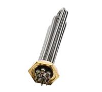Calentador De Agua Tubular De Inmersión, Rosca DN32, 24V DC, 48V, 36V, 600w/900w/1200w/1500w, Elemento Tubular, 1 Unidad(48V 1500W 2 loops)