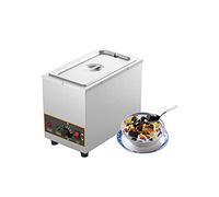 Calentador de alimentos comercial de 220 V, vaporera eléctrica de 1000 W para encimera, olla de sopa de acero inoxidable, máquina automática de conservación de calor para sopa de alimentos, calentador