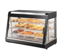 VEVOR Vitrina para Pizza con Luz para Mostrador de 3 Niveles 907 x 470 x 640 mm
