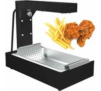 Calentador de alimentos comercial de acero inoxidable, pantalla de encimera de 1000 W para mantener las papas fritas y el pollo calientes