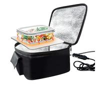 Calentador de alimentos portátil: lonchera de automóvil de 12 V, enchufe en el recipiente de calefacción | Almacenamiento eléctrico de almacenamiento en caliente con diseño a prueba de fugas, calentad