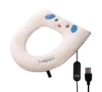 Calentador de asiento de inodoro, con temporizador de 5 ajustes de temperatura, lavable, fundas de asiento de inodoro para baño, baño, hotel, apartamento, dormitorio, granja, restaurante