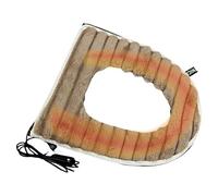 Calentador de asiento de inodoro eléctrico - Capa de tejido polar suave, cojín de elemento calefactor rápido, diseño de borde elástico, material lavable seguro para la temperatura, accesorio de co