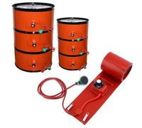 calentador de barril, Calentador de bidón banda silicona con termostato ajustable for bidones 15 a 200 litros(30L 90 * 25CM)