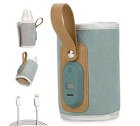 Calentador de biberón 1pc Calentador USB USB Portable Mam Botella Calentador 7 Gear Temperatura ajustable Botella de viaje Calentador con manija y pantalla LCD para el calentamiento de leche de