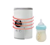 Calentador De Biberón Portátil | Calentador De Leche Para Biberón De Bebé Con USB | De Calentamiento De Leche Con Control Preciso De Temperatura - Para Casa Viaje Coche Alimentación