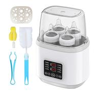 Calentador de biberones 8 en 1, calentador de leche con temporizador, calentador de alimentos para bebés con mando a distancia, esterilizador para biberones, calentador de botellas con descongelación