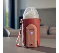 Lionelo Calienta biberones Thermup Go Evo – portátil, 5 temperaturas 38–50 °C, hasta 9 h (Pink)