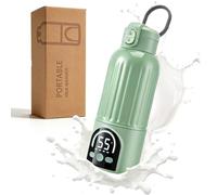Calentador de biberones para bebé, calentador de biberones con batería de 12000 mAh, capacidad de 500 ml, protección para niños, calentador de biberones portátil para llevar, 140 W, calentamiento