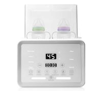 Calentador de biberones para bebé, esterilizador 8 en 1 para biberones, calentamiento rápido para leche materna y fórmula, esterilización al vapor 3-7 min, calentador de biberones, sin BPA