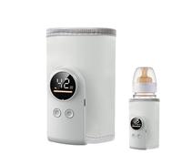 Calentador De Biberones Para Bebé, USB Calienta Biberones Portátil Para Leche Con Pantalla LED Para Viajes, Calentador De Leches Eléctrico Con Control De Temperatura Para Leches Y Alimentos