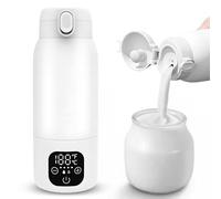 Calentador de biberones portátil para bebé, termo con batería, 500 ml, ajustable a 35-70 °C, calentador de leche portátil con USB-C, 100 W, calentamiento rápido para coche, viaje, leche materna y agua