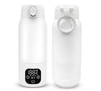 Calentador de biberones portátil para bebé, termo con batería de 500 ml, ajustable a 35-70 °C, calentador de leche portátil con USB-C, 100 W, calentamiento rápido