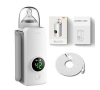 Calentador de biberones portátil para el viaje,Calienta rápidamente y te mantiene caliente durante mucho tiempo la leche materna,Calentador de biberones espumosos en el camino,Velocidad 60 grados, un