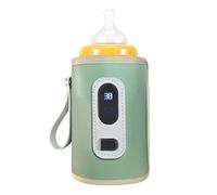 Calentador de Biberones, USB Pantalla LCD Temperatura Ajustable Calentamiento Preciso Calentador de Leche Portátil a Prueba de Agua for PADRES en Viaje Noche y Actividades Exteriores