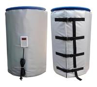 Calentador de bidón con termostato, calentador de bidón IBC de 200 l, manta calefactora de bidón IBC de aceite de 1300 W, 0-150 ℃, con termostato,A