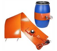 Calentador de bidón de silicona, 20-200 L, 800-3000 W, calentador de bidón de aceite metálico, calentador de banda de barril, calentador de cubo con termostato ajustable, calefacción industrial (per