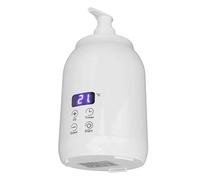 Calentador de Botellas de Aceite de Masaje, Cabezal de Bomba con Pantalla LED Calentador de Aceite de Botella de Masajeador único para Cremas (Enchufe de la UE)