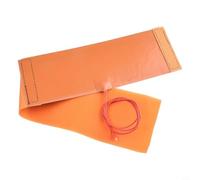 Calentador de botellas de silicona flexible almohadilla de calefacción Mat 12 V 240 W naranja 10x30 cm para elaboración casera de vino fermentación control de temperatura