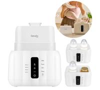 LIONELO Calienta Biberones Doble Thermup Duo 6 en 1, Esterilizador Descongelador Calentador de Tarritos, Mantiene Líquidos Calientes, Sensor NTC, 200W