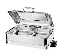 Calentador de Buffet Eléctrico 9L, Chafing Dish Buffet con Bandeja de Calefacción, Electrico Calentador Buffet para Buffet Calentador de Comida, Buffet Server(Size:two grids)