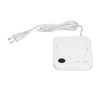 Calentador de Café, Blanco Modos de Calentamiento Múltiples Calentador de Café con Función de Sincronización Base de Aislamiento Inteligente Vidrio de Cerámica Met para(Enchufe de la UE 220 V)