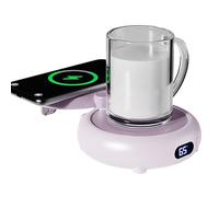 Calentador de café para Escritorio: Placa de cerámica con regulación térmica Ajustable, de activación rápida del Calor, función de Mantenimiento de la Temperatura de Las Bebidas, disposición e