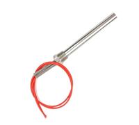 Calentador de cartucho de 24v, calentador tubular de acero inoxidable con rosca de 1/2" Elemento calentador de agua de inmersión de 100/200w