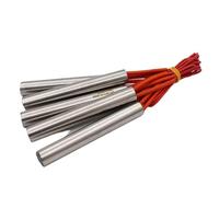 Calentador de cartucho de acero inoxidable, 8x80mm, tubo de 8mm de diámetro, 24V/36V/110V/220V/380V, 160W, elemento calentador eléctrico de un solo extremo(110V 160W)