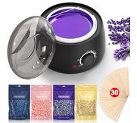 calentador de cera depilatoria maquina de cera caliente para depilar - JOOPLEX calentadores de cera 400g cera caliente depilacion para todo cuerpo,Cejas, Facial, Bikini, Corporal para Hombre y Mujer