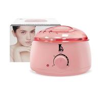 Calentador de Cera Depilatoria Profesional - Máquina de Cera Caliente para Depilación Rápida en Cara, Axilas y Cuerpo,500ML, Compacto, Portátil y Seguro para Piel Sensible (rosa)