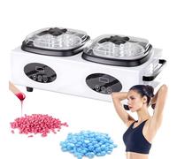 Calentador De Cera Digital Doble, Kit Para Fabricar Velas De Parafina De 1000 Ml Con Ajuste De Temperatura De 120 °c, Protección Automática, Para Manos Y Pies, Salón De Belleza Para Mujeres