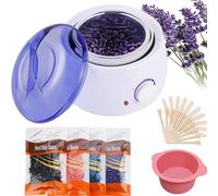 Calentador de Cera Eléctrico, Cera Depilatoria Caliente, Cera Caliente Depilacion, Kit Depilación Cera, Casero Spa Cara Brazos Axilas Piernas Bikini