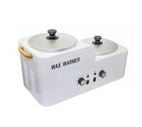 Calentador de cera, Eléctrico Doble Maceta Calentador de cera, 600W Depilación Aplicadores Depilatorio Máquina, Piel Hidratante Belleza Equipo para Mujer Hombres Sin dolor Cabello Eliminación a Casa