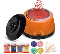 Calentador de Cera - Maquina de Cera Calentador Cera Depilatoria Maquina Cera Maquina de Cera Caliente para Depilar con 4 * 100g Cera Depilatoria, 20 Espátulas, para Brazos,Axilas,Piernas,Bikini, Cara
