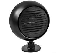 Calentador de coche diseñado para uso automotriz de 12 V 24 V con configuración de triple elemento de calefacción PTC y flujo de aire ajustable de gran angular (negro)