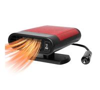 Calentador de coche portátil, 12 V 150 W, calentador de coche con mango ergonómico para conectar, calefacción y refrigeración 2 en 1 para descongelar el coche, descongelador de coche, giratorio 360°,