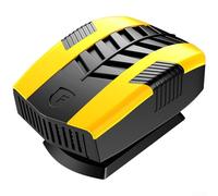 Calentador de coche portátil de 12 V, calentador de aire ajustable, con elemento de calefacción PTC, para calentamiento rápido y flujo de aire multiángulo (amarillo)