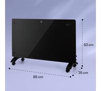 Calentador de convección Bansin Crystal Smart 2500 W 5- 50ºC Manejo desde app