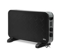 Calentador de convección con ventilador 2000W, color negro