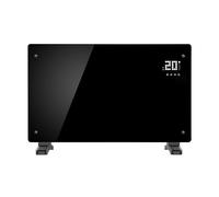 Calentador de convección eléctrico con, Panel calefactor de vidrio de 2000W, Panel calefactor infrarrojo, calentador convector montado en la pared Protección contra sobrecalentamiento