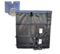 Calentador de cubo para barril, manta de calefacción de 2000 W/4000 W para 200 L/1000 L, cinta térmica versátil para un mantenimiento óptimo de la temperatura en tanques de plástico IBC