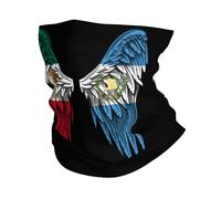 Calentador De Cuello ala De La Bandera De México Y Guatemala Bandana Antideslizante Cuello Bufanda Elegante Pasamontañas para Cámping Correr Ciclismo 25X50CM